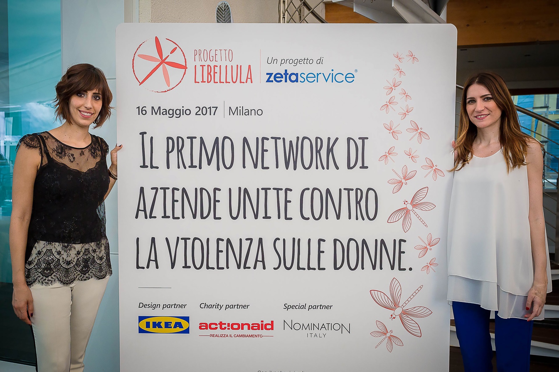 Contro la violenza sulle donne: Progetto Libellula