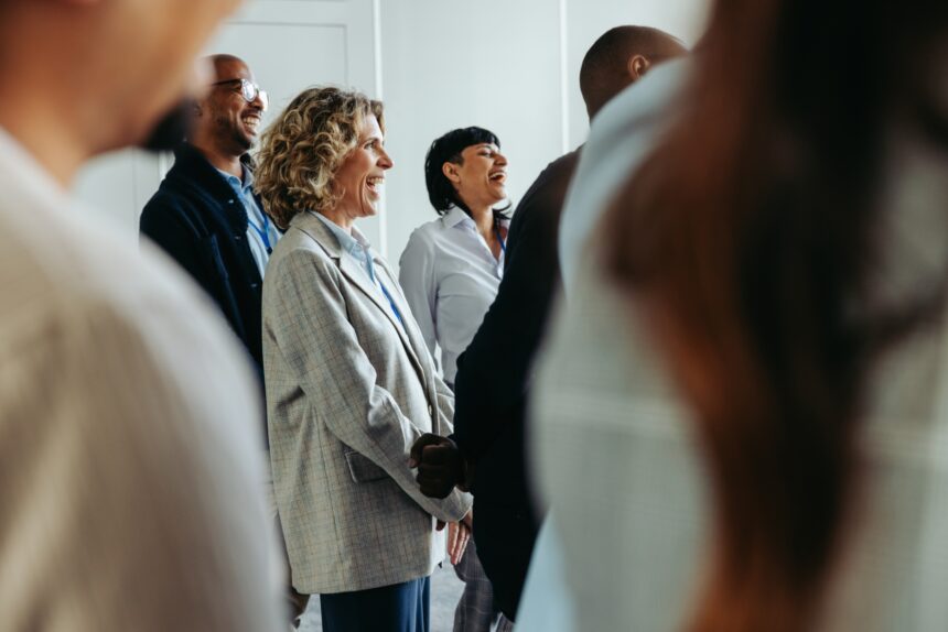 Business,Professionals,Laughing,And,Enjoying,A,Light,Moment,During,A
